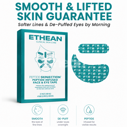 Peptide-Infused Face & Eye Tape - Smooth Lines While You Sleep