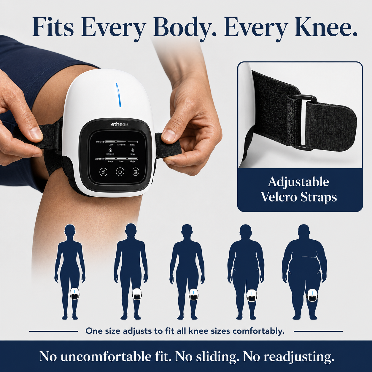 KneeEase™ - Premium Red Light Therapy Knee Massager