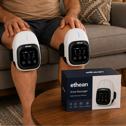 KneeEase™ - Premium Red Light Therapy Knee Massager