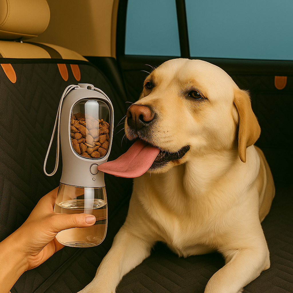 SnackN'Slurp™ - Portable Food & Water Dispenser