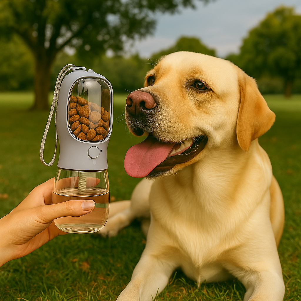 SnackN'Slurp™ - Portable Food & Water Dispenser