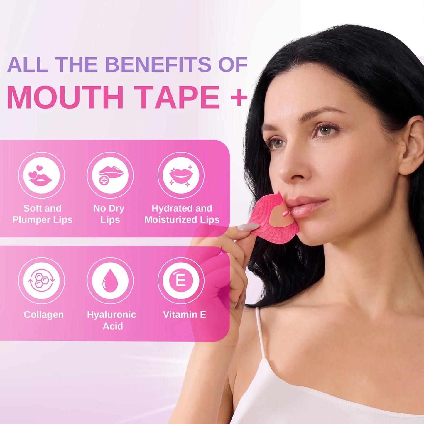 queen tape - hydrating collagen mouth tape