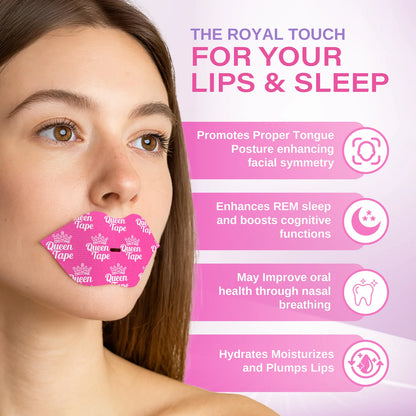 queen tape - hydrating collagen mouth tape