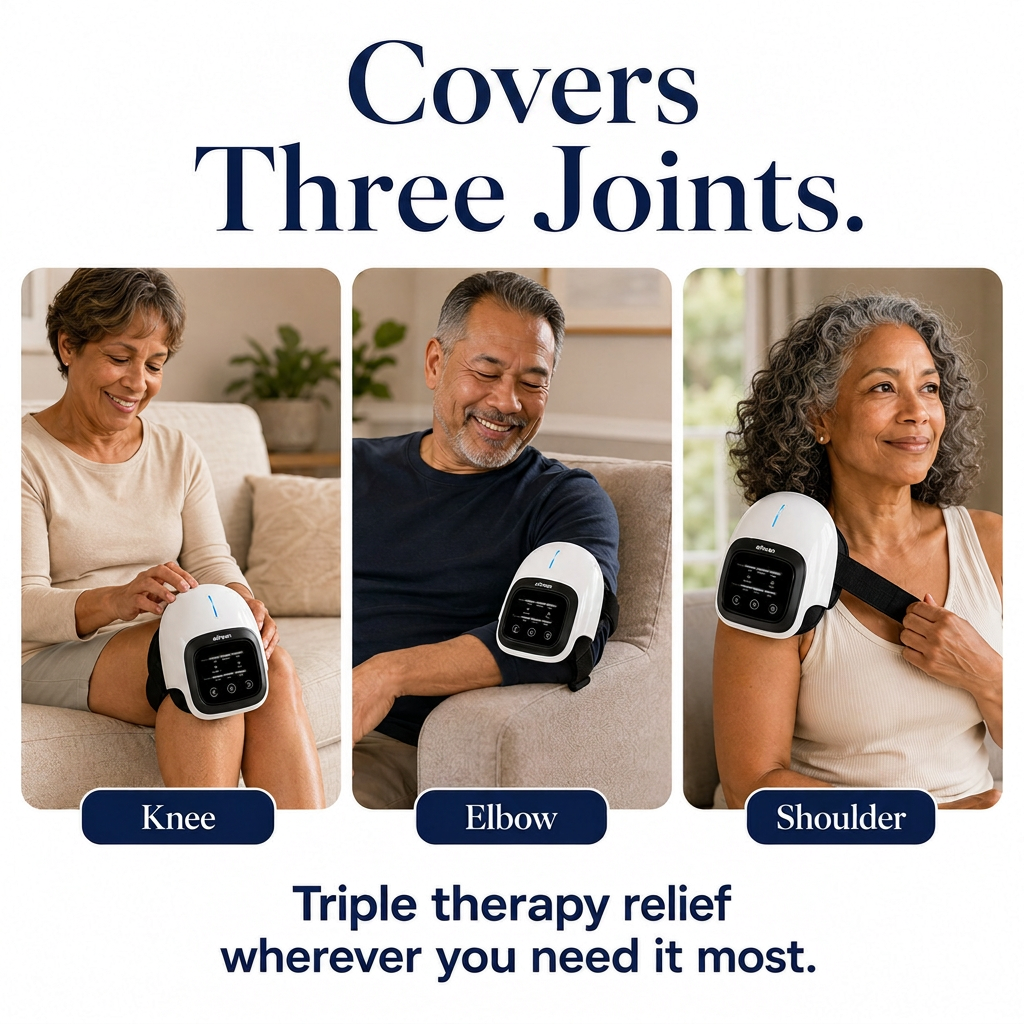 KneeEase™ - Premium Red Light Therapy Knee Massager
