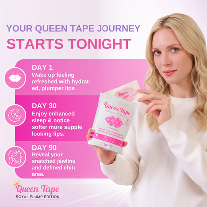 queen tape - hydrating collagen mouth tape